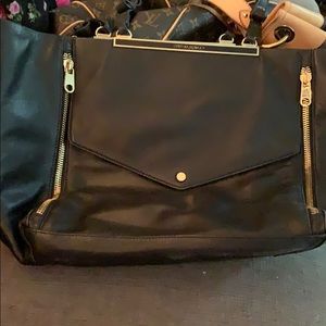 Black Leather Cynthia Rowley Purse